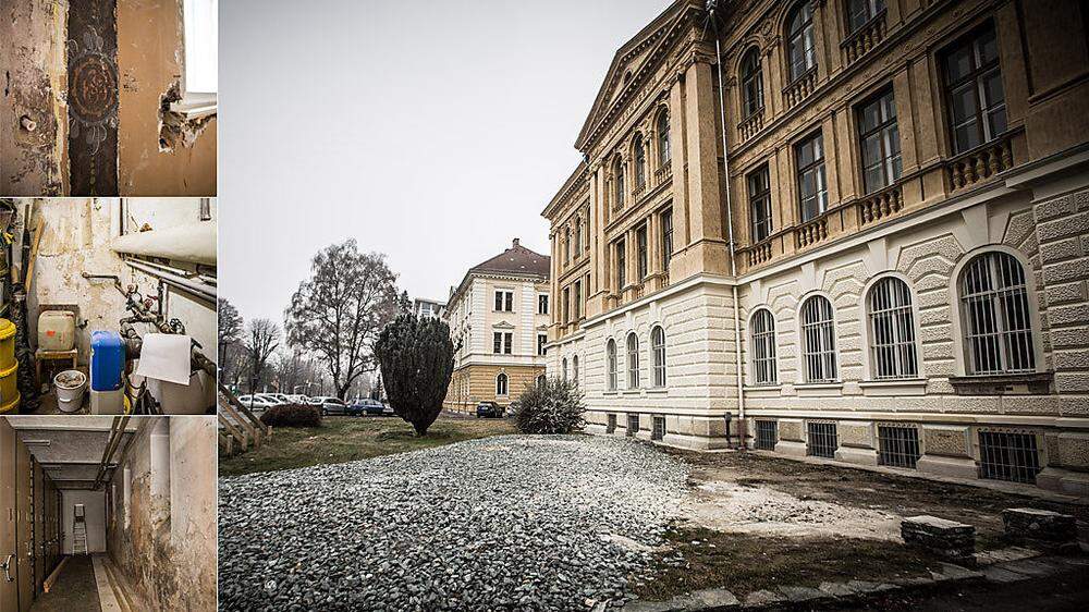 Löcher in den Mauern, freiliegende Rohre, Schimmel: Das Landesmuseum ist seit 2013 geschlossen 