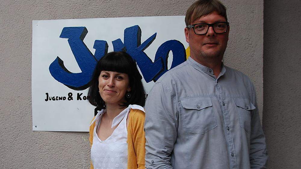 Christina Fink und Wolfgang Haring arbeiten im JUKO Köflach