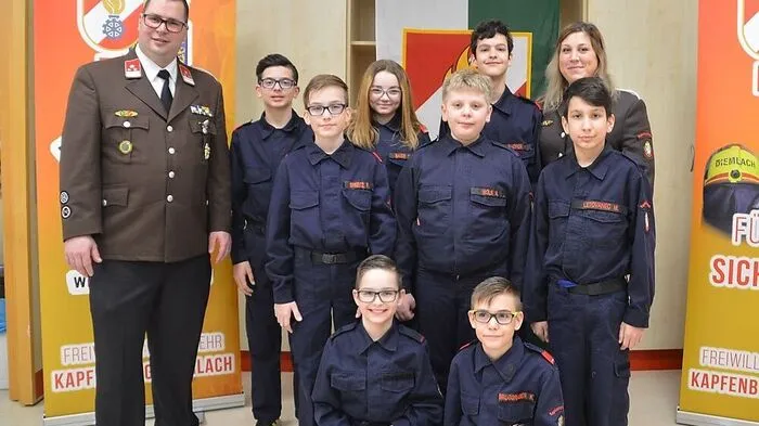 Ganz besonders stolz sind die Diemlacher Feuerwehrleute auf ihre Jugendgruppe