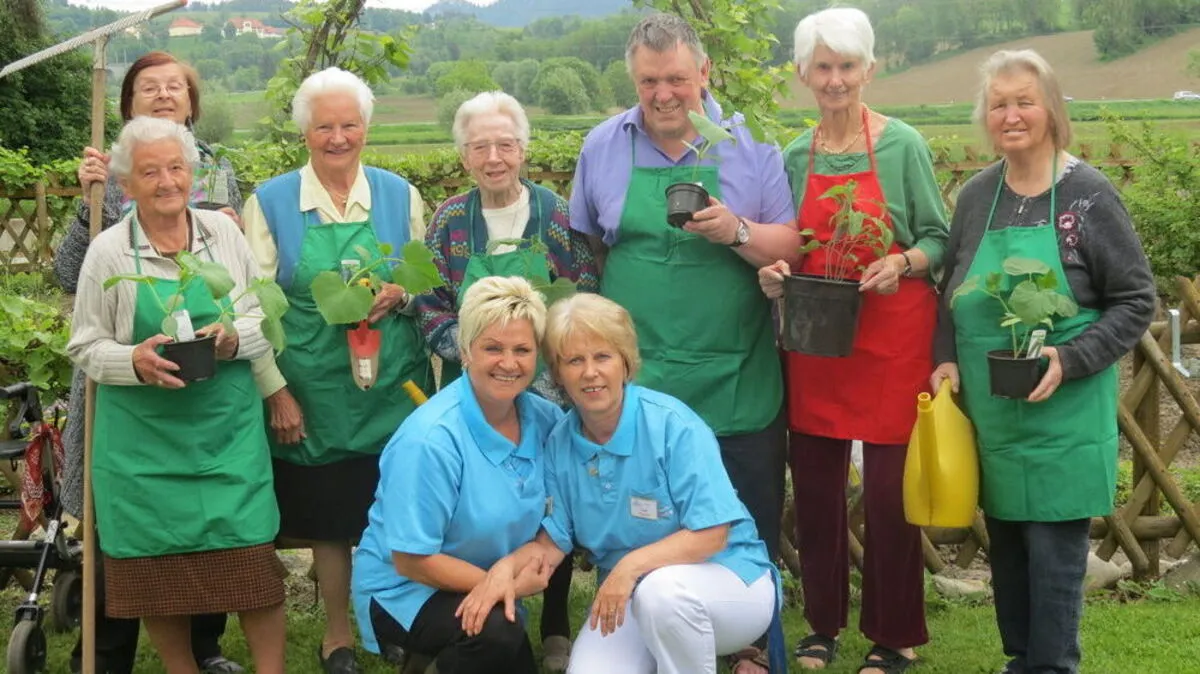 Im Seniorenheim Senecura in St. Veit sind die Bewohner leidenschaftliche Gärtner 