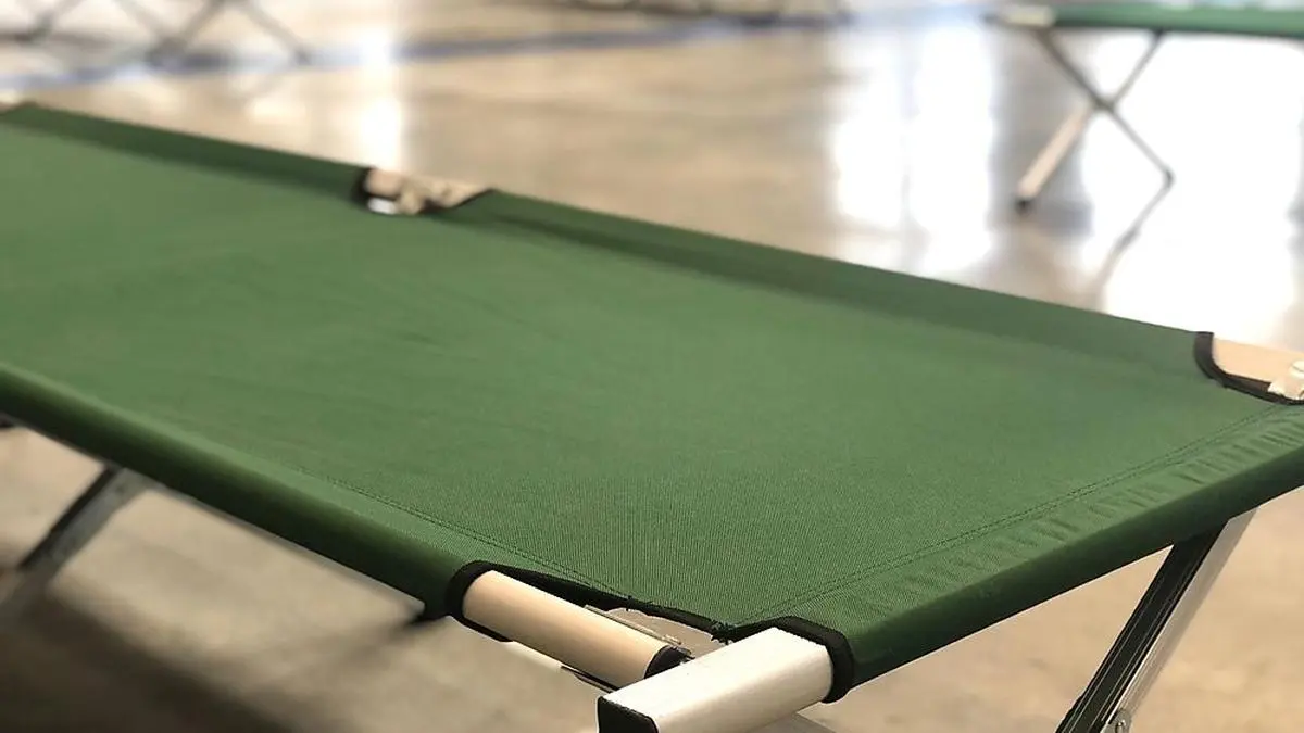 In der Eishalle in Villach wurden bereits Notbetten aufgestellt