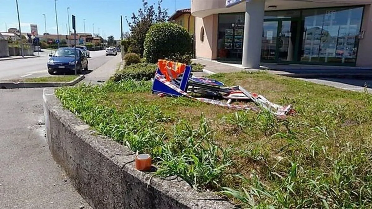 Die Unfallstelle in der Gemeinde Porcia, der Partnerstadt von Spittal an der Drau