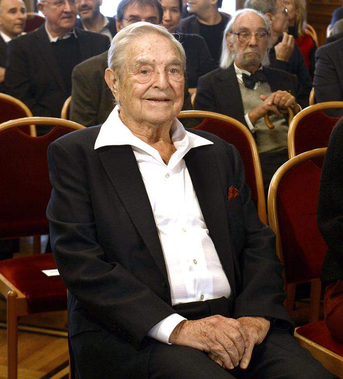 Der 92-jährige Milliardär und Philanthrop George Soros