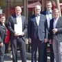 „WK on Tour“ tourte gestern mit Vizepräsident Benedikt Bittmann (4. v. l.) durch das Mürztal 
