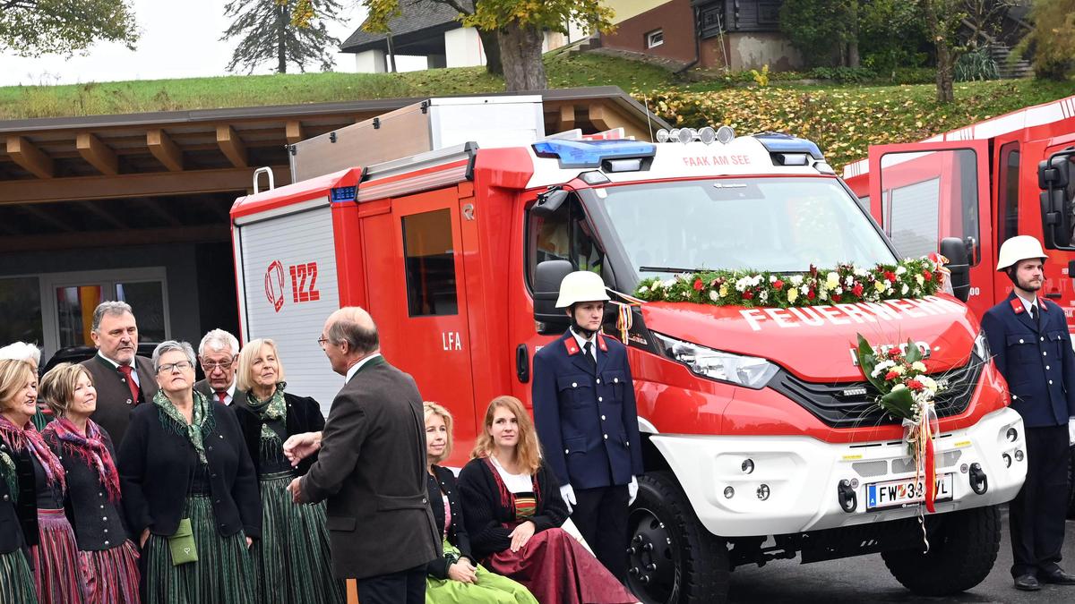 Heute wurde das Fahrzeug der FF Faak eingeweiht