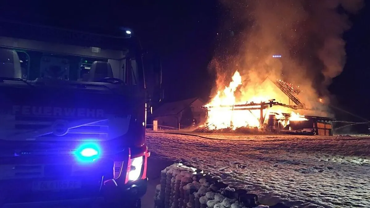 Das Wirtschaftsgebäude war nicht mehr zu retten