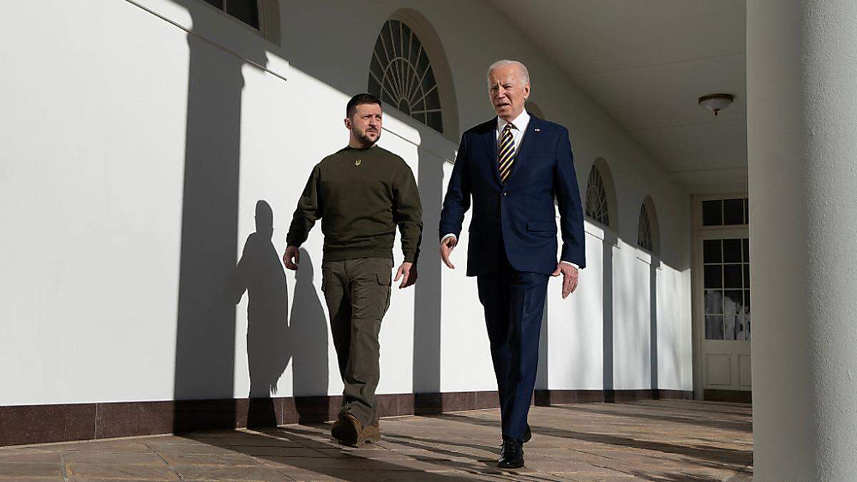 Der ukrainische Präsident besuchte Biden in Washington