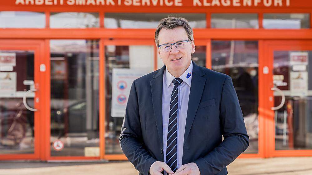Peter Wedenig, Chef des AMS in Kärnten: Die starke Nachfrage wirkt sich positiv auf den Arbeitsmarkt aus