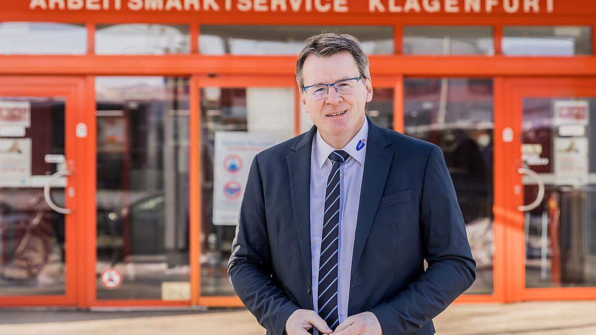 Peter Wedenig, Chef des AMS in Kärnten: Die starke Nachfrage wirkt sich positiv auf den Arbeitsmarkt aus