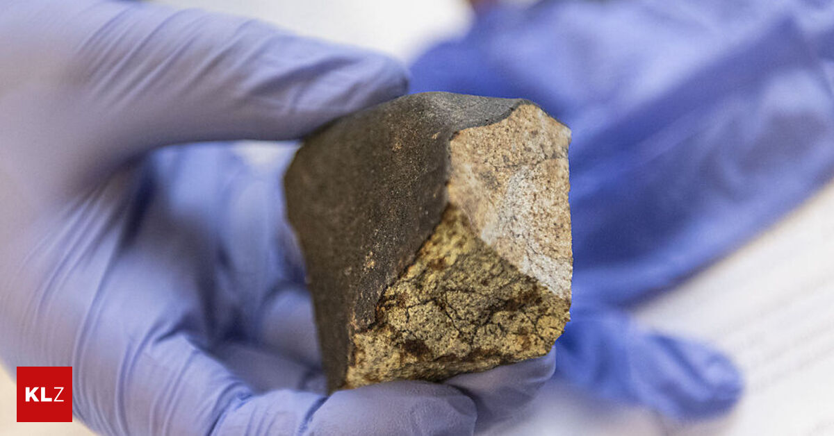 Ab 22. Oktober im Museum: Bald dürfen alle den Meteoriten von Kindberg ...