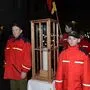 Die Feuerwehrjugend mit dem Friedenslicht 