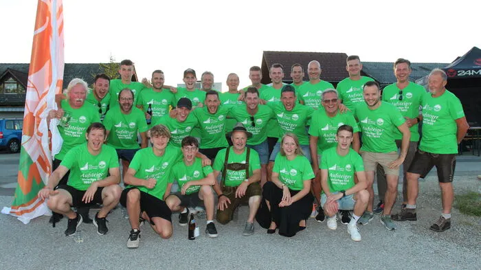 Die Fußballer aus Frannach feierten beim Bergfest.
