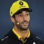 Renault's Daniel Ricciardo of Australia delivers a press conference at the Interlagos racetrack in Sao Paulo, Brazil on November 14, 2019, ahead of the upcoming Formula One Brazilian Grand Prix on November 17. (Photo by NELSON ALMEIDA / AFP)