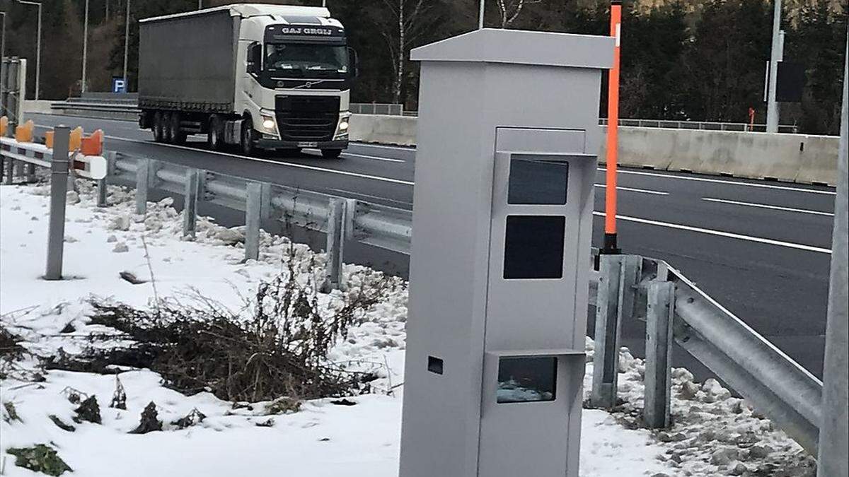 Das neue &quot;Kastl&quot; vor dem Gleinalmtunnel hat schon manchen Lenker überrascht