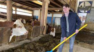 Valentin Wippel wird seine Lehre als landwirtschaftlicher Facharbeiter im Juli abschließen