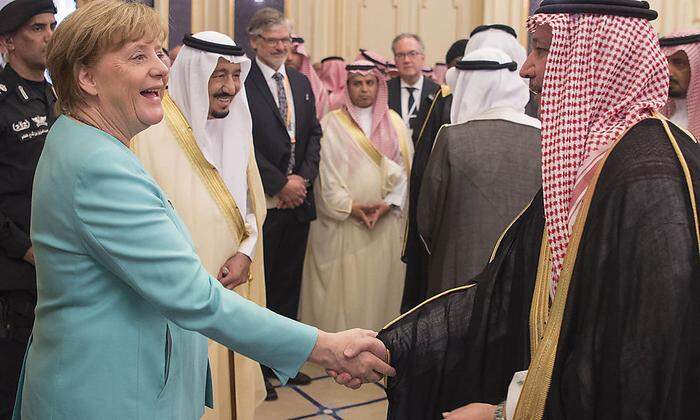 Angela Merkel bei ihrem Besuch in Saudi-Arabien im April