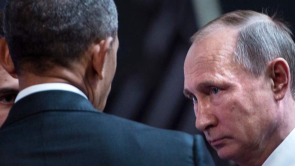 Putin und Obama bei einer Begegnung 2016