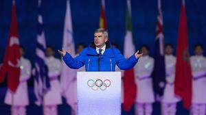 IOC-Präsident Thomas Bach beendete die Olympischen Spiele in Peking