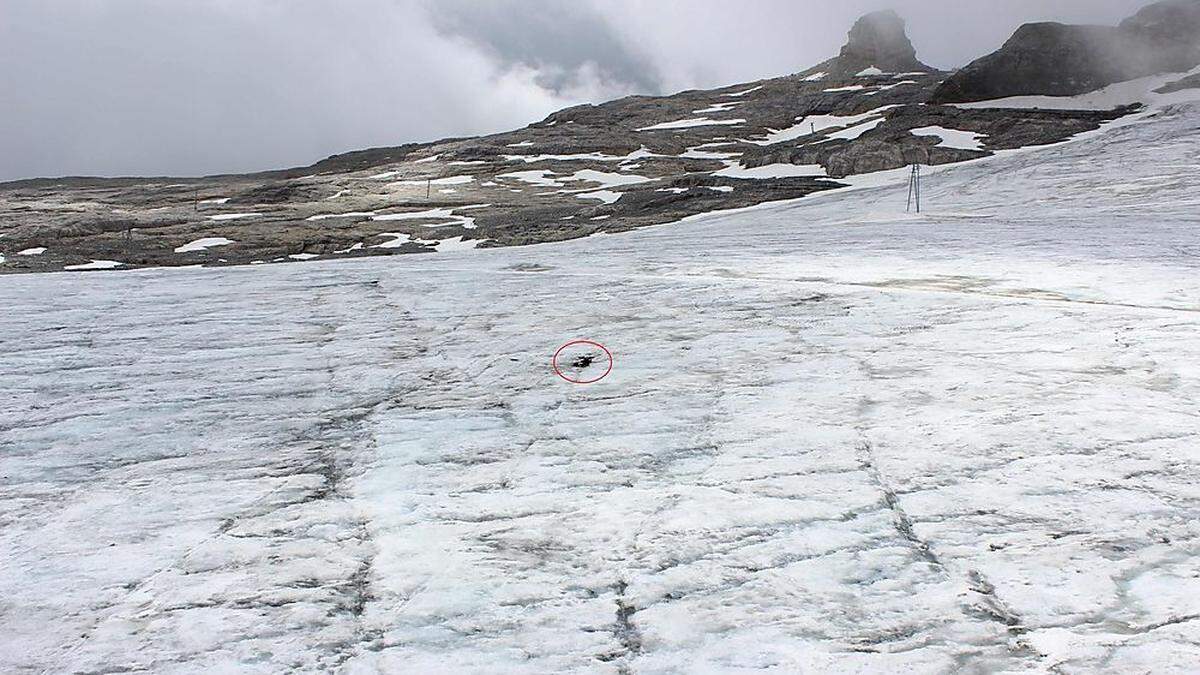 Der Fundort des Ehepaares oberhalb von Les Diablerets