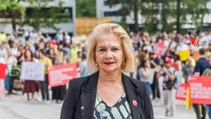 Ada Pellert bei der Uni-Demonstration: „Wir dürfen uns nicht auseinanderdividieren lassen“