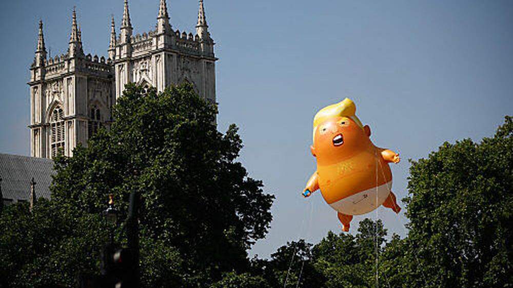 Dieser Ballon kam mehrfach bei Anti-Trump-Demonstrationen zum Einsatz