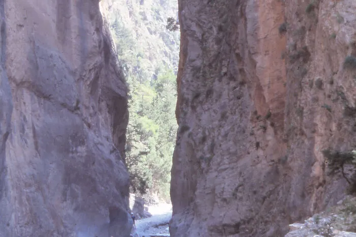 Am südlichen Eingang der Samaria-Schlucht auf Kreta