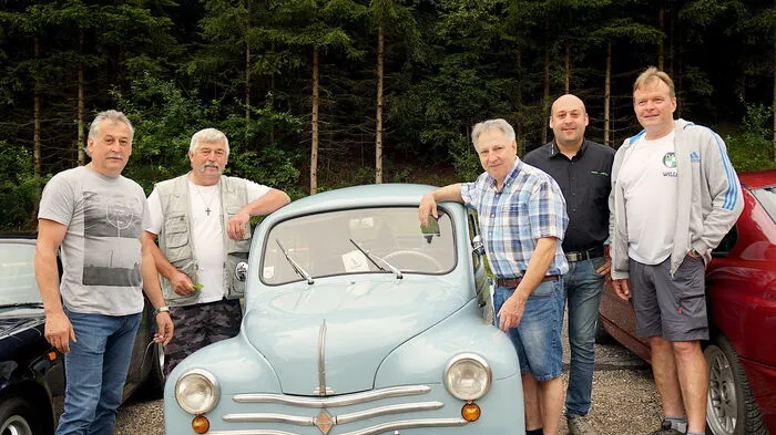 die Organisatoren von links: Herbert, Reinhard, Christian und Thomas Schatz sowie Willi Friesacher