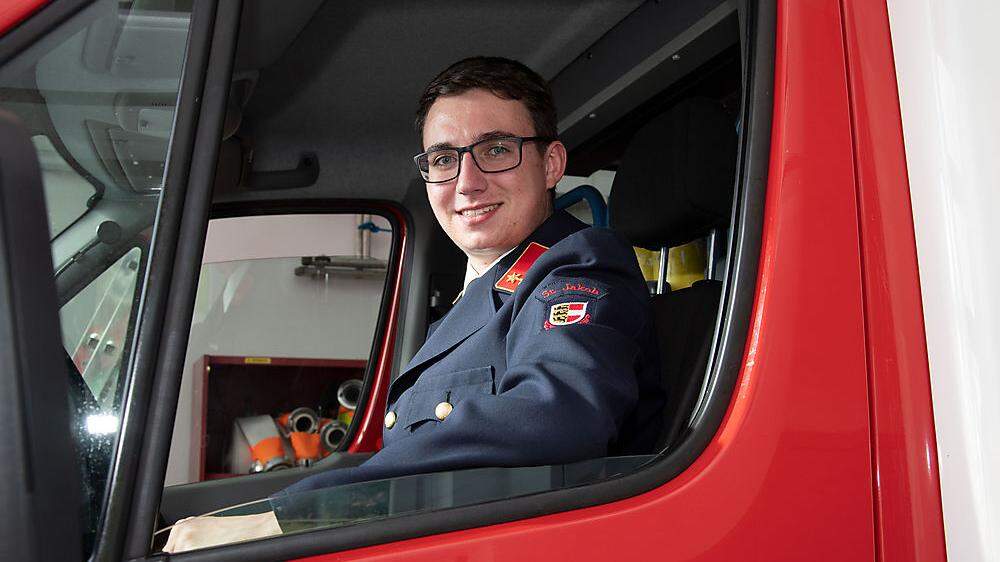 Der erst 20-jährige Gabriel Seiwald ist neuer Kommandant der Feuerwehr St. Jakob im Lesachtal