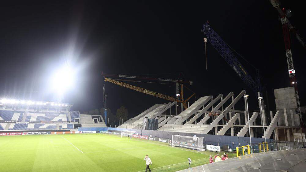 Das Stadion von Atalanta ist derzeit eine Baustelle
