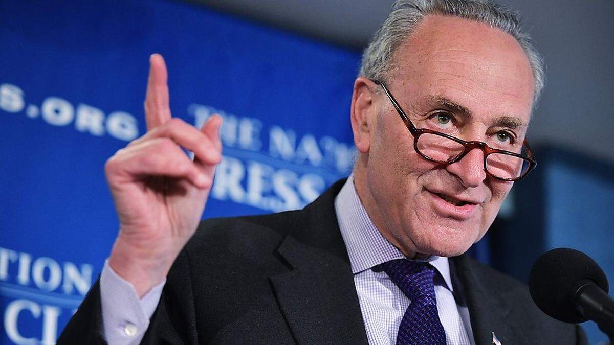 Schräge Töne für Donald Trump: Sensator Chuck Schumer 