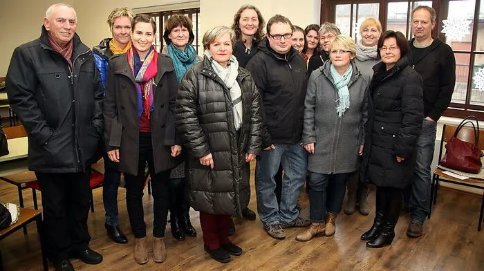 Peter Bagola von der Caritas (Mitte) mit Vertretern der Plattform „Willkommenskultur“ aus Mureck
