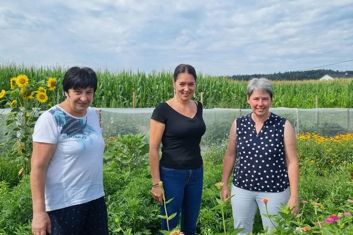 Eva Reiterer, Renate Neubauer und Christine Reiterer schätzen die große Vielfalt
