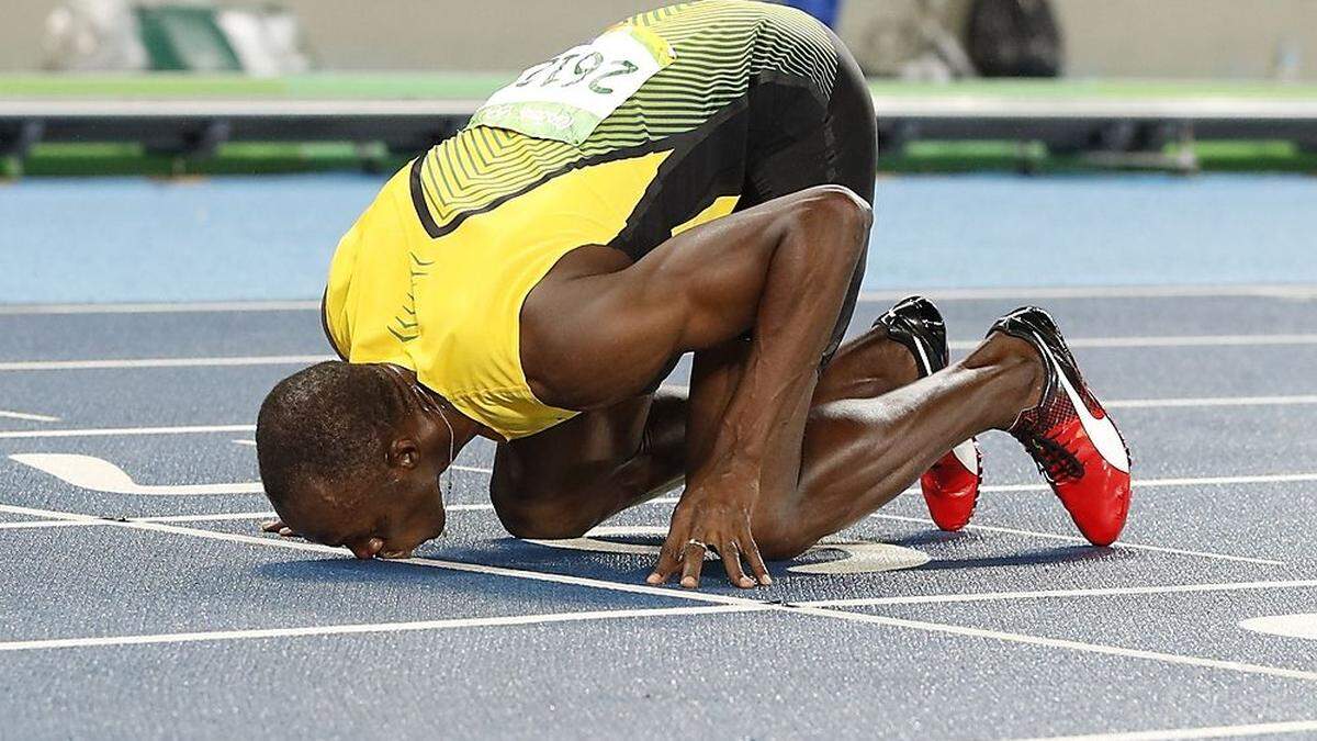 Usain Bolt überglücklich