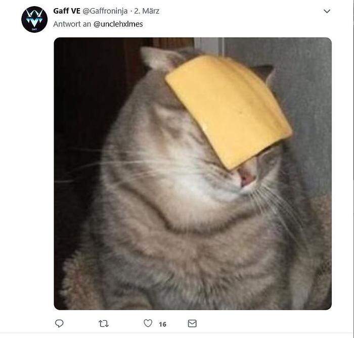 Andere Spielart: Katze mit Käse
