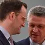 Deutschlands Gesundheitsminister Jens Spahn (links) und Lothar Wieler
