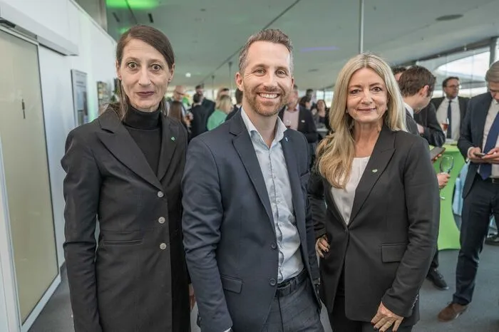 Melanie Franke (Therme Blumau), Philip Borckenstein-Quirini (Loipersdorf) und Andrea Sajben (Steiermark Convention)