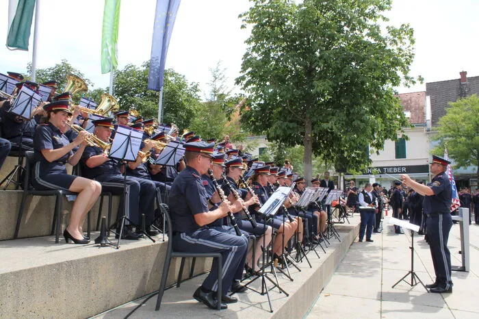 Musikalisch umrahmt wurde der Festakt von der Polizeimusik Steiermark.