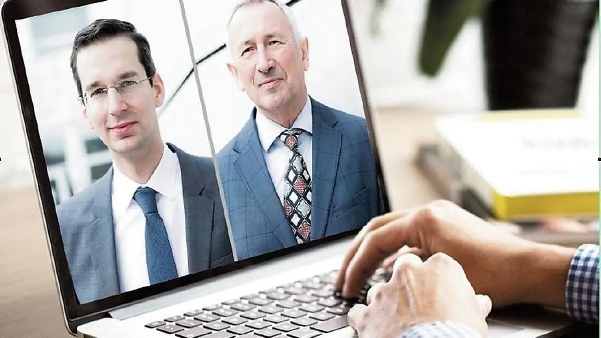 Die beiden Geschäftsführer der FH Joanneum, Martin Payer (kaufmännisch) und Karl P. Pfeiffer (wissenschaftlich), zu den Herausforderungen des Corona-Semesters	