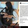 Die Schauspielerin postete ein Foto von sich mit ihrer Hündin auf Instagram