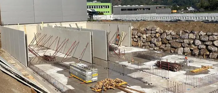 Der Keller der Anlage wird aktuell errichtet