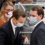 Vor den Vorwürfen und der FFP-2-Maskenpflicht: Sebastian Kurz und Gernot Blümel im Oktober 2020.