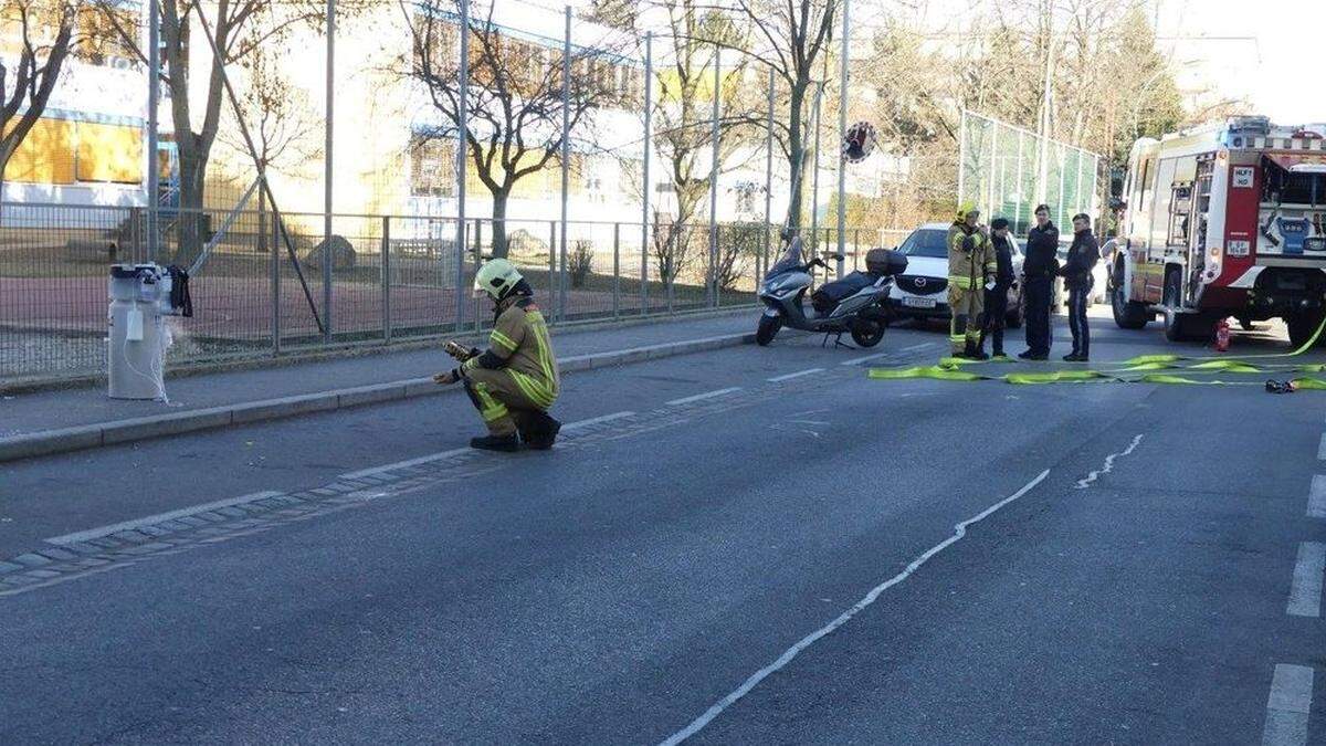 Einsatz in der Brucknerstraße