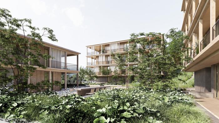 Die „Flora Residences“ werden in Holzbauweise errichtet