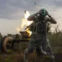 Ein ukrainischer Soldat im Einsatz
