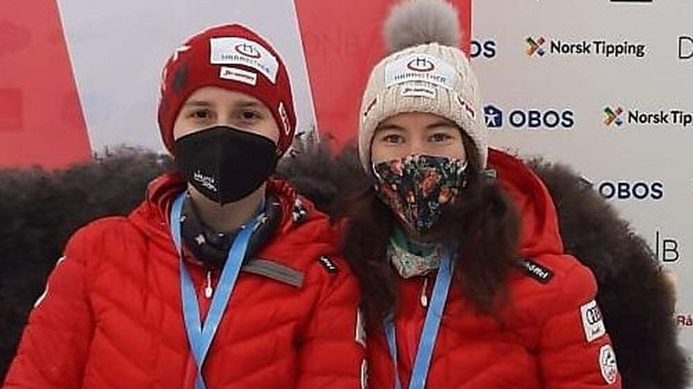 Elina Stary und Guide Selina Arthofer holten in Lillehammer drei Medaillen