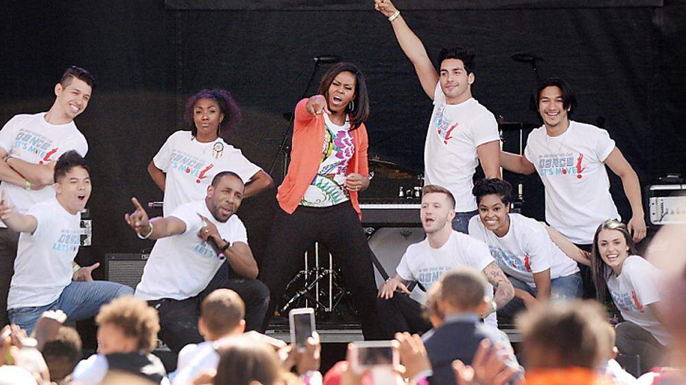 Michelle Obama kämpft gegen die Fettleibigkeit im Land
