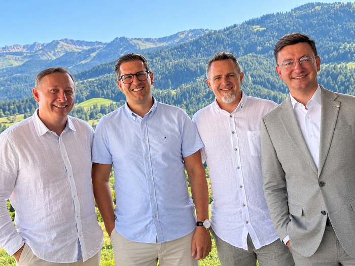 Übergabe beim Lions Club Lavanttal: Bernd Ellersdorfer und Michael Dohr übergeben die Führung an den neuen Präsidenten Alfred Kinz und den neuen Sekretär Christoph Kranicki