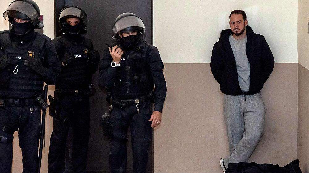 Pablo Hasél vor seiner Verhaftung durch die Polizei