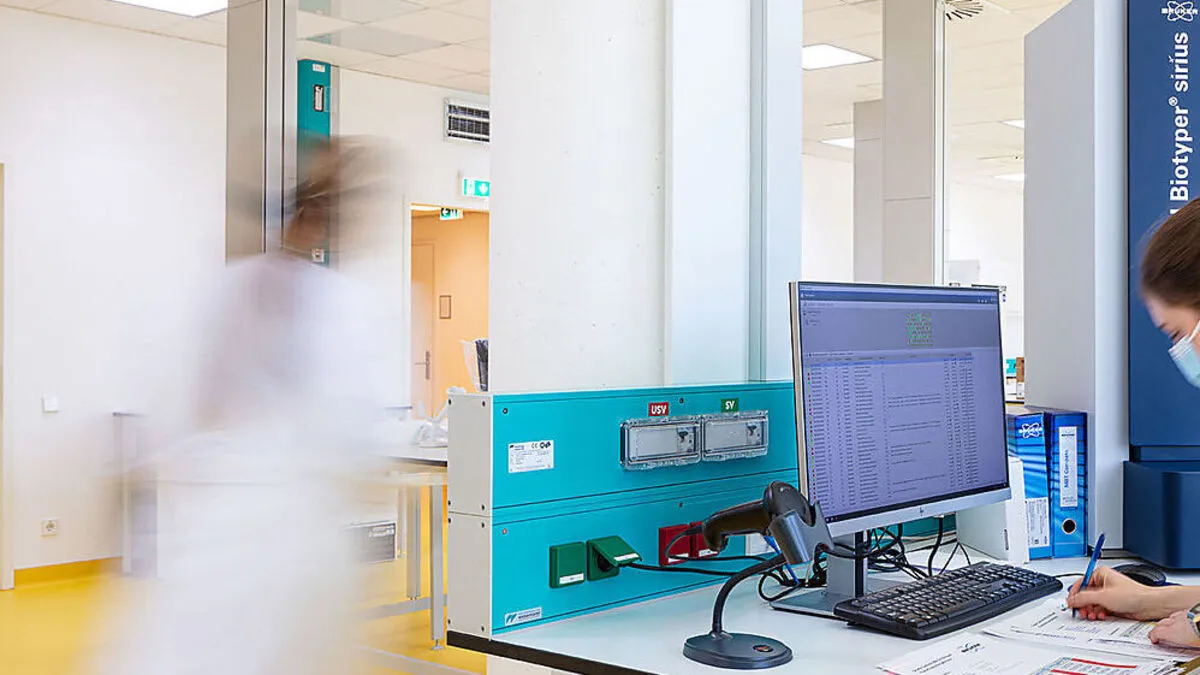 Hochbetrieb in Labor