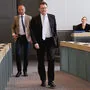 Wolfgang Waldner auf dem Weg zu seiner Aussage.